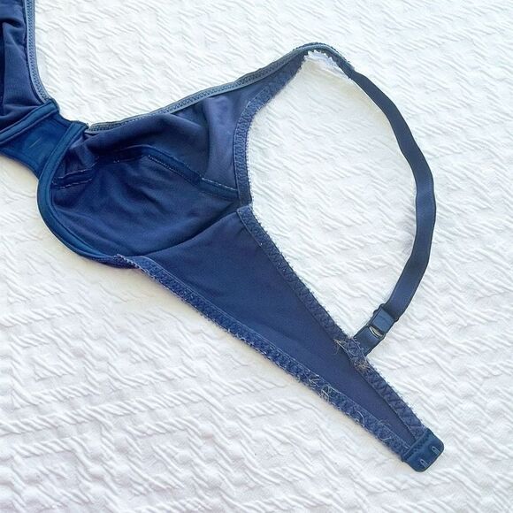 BUY 1 GET 1 FREE Vassarette 36b colonial country blue unlined bra - Picture 5 of 8